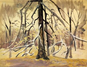 Silvery Light Of November Coming Through Trees — Charles Burchfield