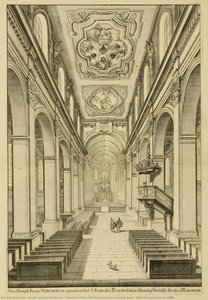 Interior Of The Barfüsserkirche Looking East, After Completion In 1689 — Graff, Johann Andreas