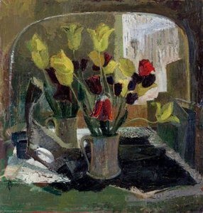 Flowers In Front Of A Mirror — Ray Howard Jones