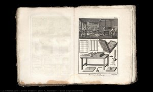 Book Edge Marbling — Denis Diderot, Jean R. Alambert