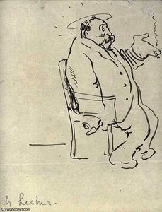 Portrait Of Hector Charlesworth — Arthur Lismer