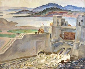 Murmansk. Tulomstroy. Spillway. — Pyotr Konchalovsky