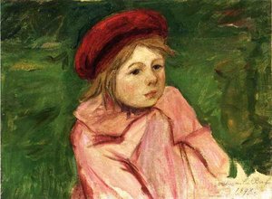 Little Girl In A Red Beret — Mary Stevenson Cassatt