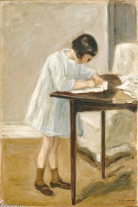 The Artist's Granddaughter At The Table — Max Liebermann