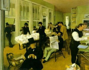 Cotton Exchange — Edgar Degas, Impressionistic Realism