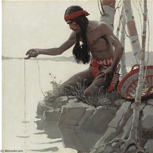Indian Fishing — N.c. Wyeth