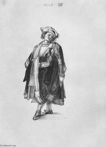 Design To A Court Dress — Albrecht Dürer