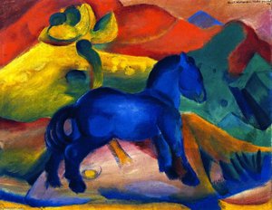 The Little Blue Horse, Picture For A Child — Franz Marc