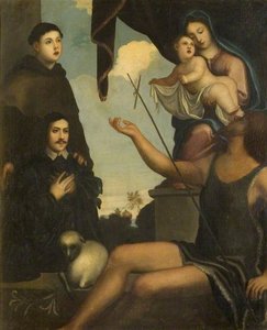 Madonna And Child With Saints And Donor — Palma Il Vecchio