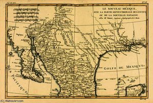 Northern Mexico, from 'Atlas de Toutes les Parties Connues du Globe Terrestre' by Guillaume Raynal