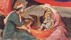 Nativity (detail) — Duccio Di Buoninsegna
