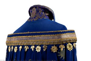 Detail of a cloak worn by Jeremy Irons