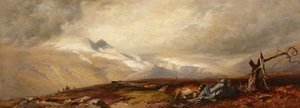 The Snowy Corries Of Ben Y Bourd, Braemar, 20 September 1856 — Charles Grey