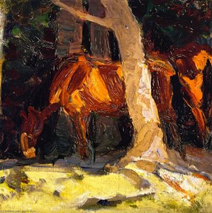 Sketch Of Horses I — Franz Marc