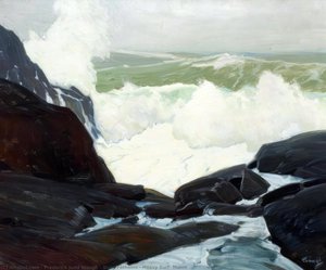 Sixty Fathoms - Heavy Surf, Maine — Frederick Judd Waugh
