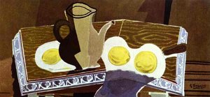 Pitchet, Glass And Lemons — Georges Braque