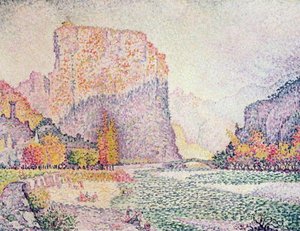 The Cliffs At Castellane — Paul Signac