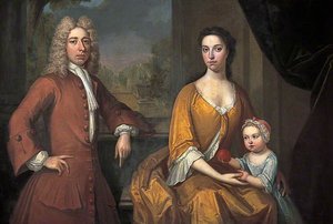 Mawdisty Best, Wife Elizabeth And Daughter Dorothy — Michael Dahl