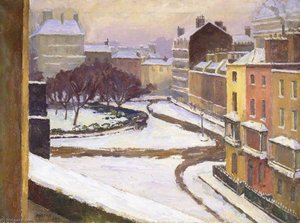 Snow In Hanover Square, London — Frederick James Porter