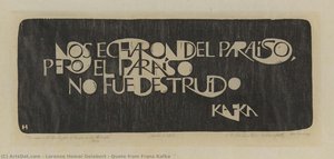 Quote From Franz Kafka — Lorenzo Homar Gelabert