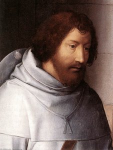 St John Altarpiece (detail 11) - (closed) — Memling, Hans