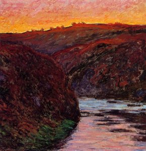 Valley Of The Creuse, Sunset — Claude Monet, Impressionism