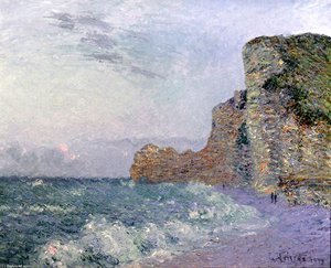 Cliffs In Normandy - Evening — Gustave Loiseau