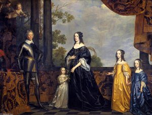 Frederick Hendrick, Prince Of Orange, With His Wife Amalia Van Solms And Their Three Youngest Daughters — Gerard Van Honthorst, Baroque Dramatic Light
