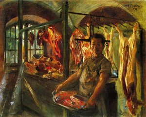 Butcher's Shop At Schaftlarn An Der Isar — Lovis Corinth