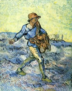 The Sower (after Millet) — Vincent Willem Van Gogh, Post-impressionism