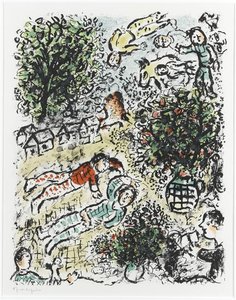 A Green Tree — Marc Chagall, Naive Expressionism Naïve Art