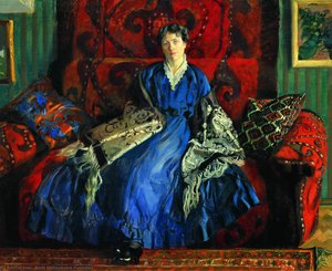 Portrait Of Y.e. Kustodieva — Boris Mikhailovich Kustodiev, Contemporary Realism