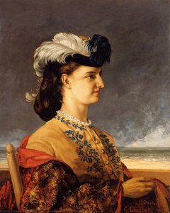 Portrait Of Countess Therese Burnswick — Gustave Courbet