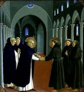 El Encuentro De San Francisco Y Santo Domingo — Fra Angelico