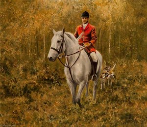 Huntsman On A White Horse — John Andrew Lawson