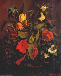 Still Life Of Flowers — Gustave Courbet