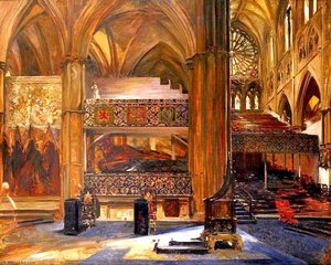 Interior Of Westminster Abbey, London, Looking Into The South Transept — John Henry Frederick Bacon