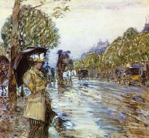 Rainy Day, Paris — Frederick Childe Hassam