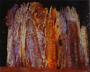 Vision Induced By The Nocturnal Aspect Of The Porte St. Denis — Max Ernst