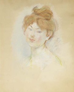 Tête De Jeune Fille Rousse (jeanne-marie) — Berthe Morisot