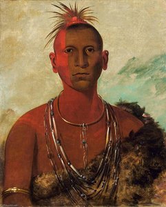 Náh Se Ús Kuk, Whirling Thunder, Eldest Son Of Black Hawk — George Catlin
