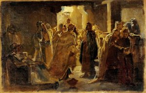 Christ In The Synagogue — Nikolai Ge