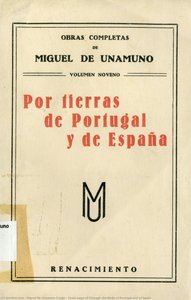 Cover Page Of Through The Lands Of Portugal And Of Spain — Miguel De Unamuno