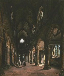 Intérieur De Rosslyn Chapel — Louis-jacques-mandé Daguerre