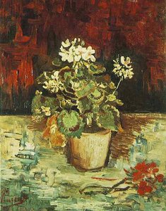 Geranium In A Flowerpot — Vincent Willem Van Gogh