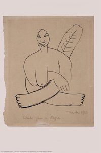 Estudo Para A Negra — Tarsila Do Amaral