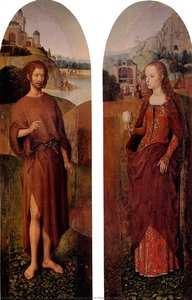St. John The Baptist And St. Mary Magdalen. Wings Of A Triptych — Memling, Hans