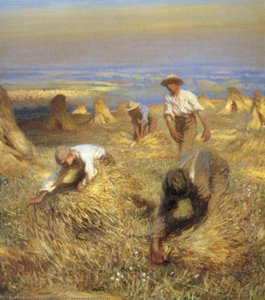 Harvesting The Sheaves — Sir George Clausen