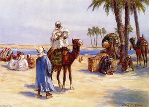 Travelers Near Cairo — Louis Comfort Tiffany