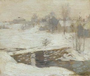 First Sketch For 'white Mantle' — Willard Leroy Metcalf